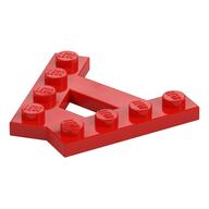 Wedge Plate 4 Stud 45° Angle Plate (Red)