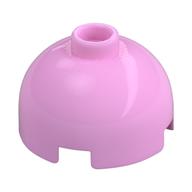 Brick Round 2 x 2 Dome Top, Vented Stud (Bright Pink)
