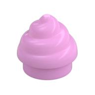 Plate Round 1 x 1 Swirled Top / Poo (Bright Pink)