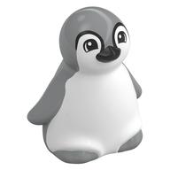 Duplo Animal Penguin, Baby with Light Bluish Grey Back, Black Beak Print (White)
