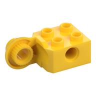 Technic Brick Special 2 x 2 with Pin Hole, Rotation Joint Ball Half [Vertical Side] (Yellow)
