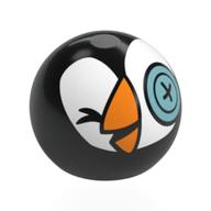Technic Ball Joint with Puffin with Button Eye Print (Sir Jorgenbjorgen) (Black)