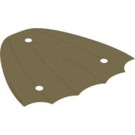 Sail, Tail 11 x 13 with Dark Grey Stitches Print (Tan)