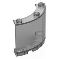 Panel 4 x 4 x 3 Quarter Cylinder (Trans-Black)