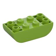 Brick Curved Inverted 2 x 4 Double (Lime)