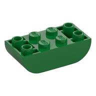 Brick Curved Inverted 2 x 4 Double (Green)