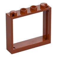 Window 1 x 4 x 3 without Shutter Tabs (Dark Orange)