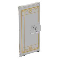 Door 3 x 6 with Gold Window Lines Print (Trans-Clear)