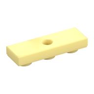 Tile Special 1 x 3 Inverted with Center Hole (Bright Light Yellow)