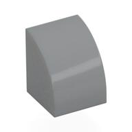 Brick Curved 1 x 1 (Light Bluish Gray)
