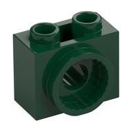 Brick Special 1 x 2 x 1 1/3 with Rotation Joint Socket (Dark Green)