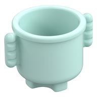 Duplo Kettle with Ribbed Handles 2 x 2 x 1.5 (Light Aqua)