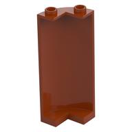 Cylinder Quarter 2 x 2 x 5 (Wall) (Dark Orange)