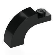 Brick Arch 1 x 3 x 1 2/3 Curved Top (Black)