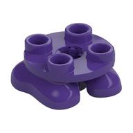 Feet, 2 x 2 x 2/3 with 4 Studs on Top (Dark Purple)