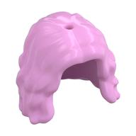 Hair Long Wavy/Curly (Bright Pink)