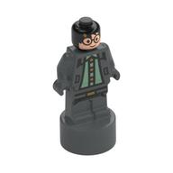 Minifig Trophy Statuette, Harry Potter, Dark Bluish Grey Outfit (Dark Bluish Gray)