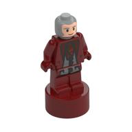 Minifig Trophy Statuette, Garrick Ollivander, Dark Red Outfit (Dark Red)