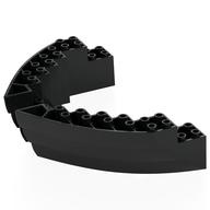Boat Hull Section, Brick 16 x 10 x 3 (Black)