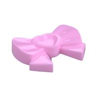 Headwear Accessory Bow with Heart, Long Ribbon and Pin (Bright Pink)