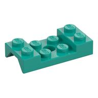 Wheel Arch, Mudguard 2 x 4 Studded with Hole (Dark Turquoise)