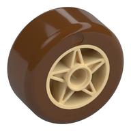 Wheel 30 x 20 with Reddish Brown Tire Pattern (Tan)