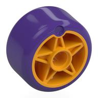 Wheel 24 x 20 with Dark Purple Tire Pattern (Bright Light Orange)