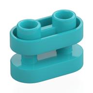Brick Special 1 x 2 Rounded with Center Bars (Medium Azure)