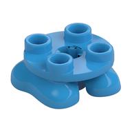 Feet, 2 x 2 x 2/3 with 4 Studs on Top (Dark Azure)