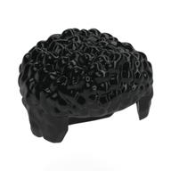 Hair Coiled and Short, Squared Front (Black)
