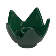 Crown / Flower / Egg Shell Half (Dark Green)