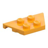 Wedge Plate 2 x 4 (Bright Light Orange)