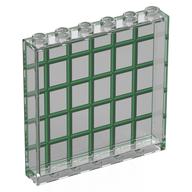Panel 1 x 6 x 5 with Green Windows Print (Trans-Clear)