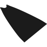 Large Figure Cape, 2 Holes (Black)