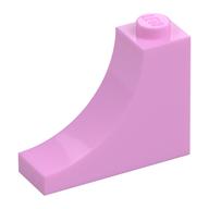 Brick Curved 1 x 3 x 2 Inverted [Inside Bow] (Bright Pink)
