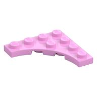 Plate Special 4 x 4 with 3 x 3 Quarter Round Cutout (Bright Pink)