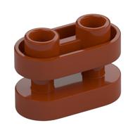 Brick Special 1 x 2 Rounded with Center Bars (Dark Orange)