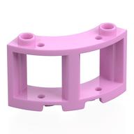 Window Round 3 x 3 x 2 (Bright Pink)