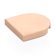 Tile Round 2 x 2 Half Circle (Light Nougat)