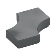Tile Special 2 x 2 with 2 Quarter Round Cutouts (Dark Bluish Gray)