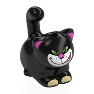 Animal, Cat, Chubby with White Face, Tan Toes, Green Eyes, Dark Pink Ears, Nose Print (Black)
