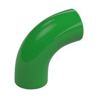 Brick Round 1 x 1 diameter Tube with 90 Degree Elbow (2 x 2 x 1) and Axle Holes (Crossholes) at each end (Bright Green)