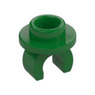 Plate Special Round 1 x 1 with Hollow Stud and Underside Clip (Green)