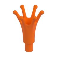 Headwear Accessory Crown Long with Bar (Orange)