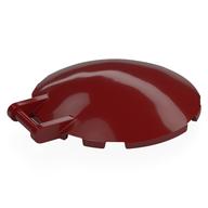 Dish 6 x 6 Inverted - No Studs with Handle (Dark Red)
