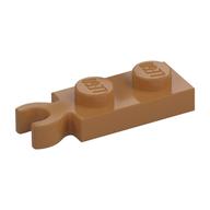 Plate Special 1 x 2 with Clip Vertical on End (Medium Nougat)