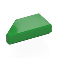 Tile 1 x 2 with Stud Notch Right (Bright Green)