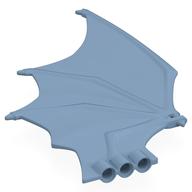 Creature Body Part, Dragon, Wing Large (Sand Blue)