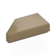 Tile 1 x 2 with Stud Notch Right (Dark Tan)