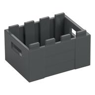 Box / Crate with Handholds 3 x 4 x 1 2/3 (Dark Bluish Gray)